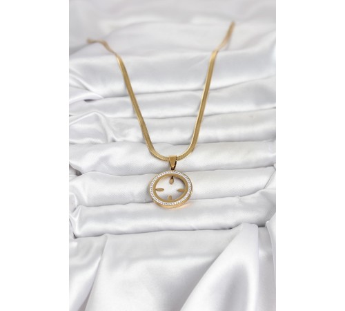 316L Çelik İtalyan Zincir Model Çeyrek Takılabilir Kadın Kolye