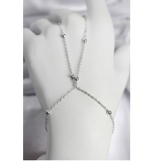 316L Çelik Gümüş Renk Top Zincirli Kadın Şahmeran