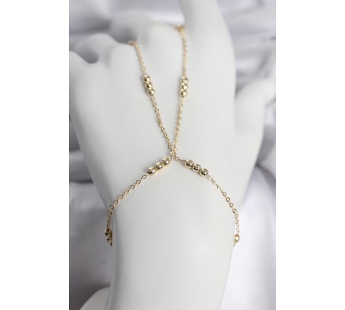 316L Çelik Top Zincirli Gold Renk Kadın Şahmeran