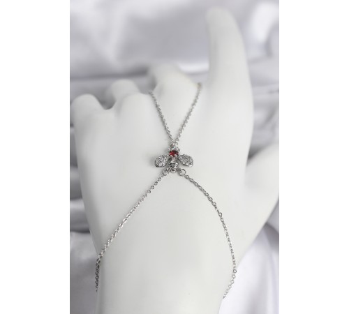 Pirinç Gümüş Renk Sinek Model Kadın Şahmeran