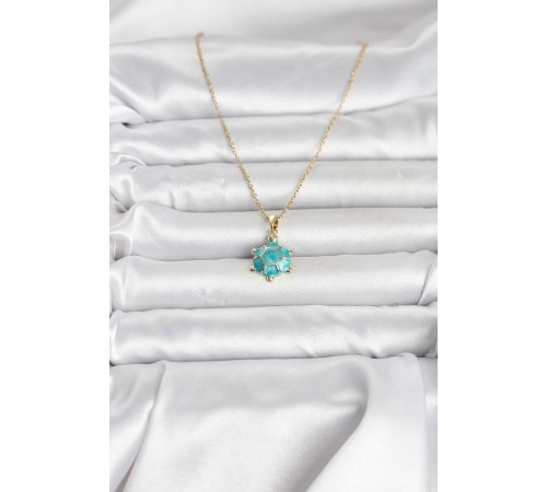 316L Çelik Zincir Gold Renk Kaplumbağa Model Kadın Kolye