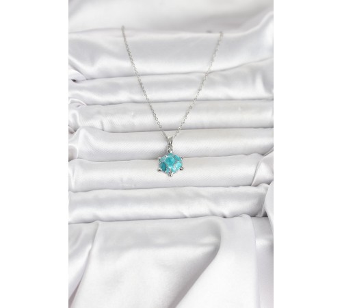 316L Çelik Zincir Gümüş Renk Kaplumbağa Model Kadın Kolye