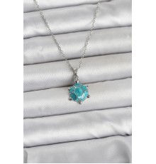 316L Çelik Zincir Gümüş Renk Kaplumbağa Model Kadın Kolye