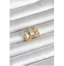 316L Çelik Gold Renk Samanyolu Model Kadın Yüzük