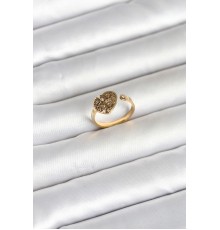 316L Çelik Gold Renk Kalp Model Kadın Yüzük