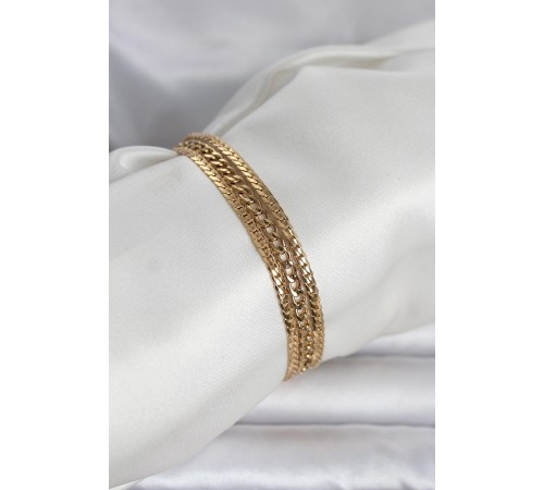 316L Çelik Gold Renk 3'lü Kadın Bileklik