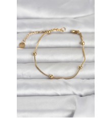 316L Çelik Gold Renk Top Zincirli Kadın Bileklik