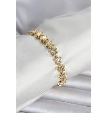 Pirinç Gold Renk Yıldız Model Kadın Bileklik