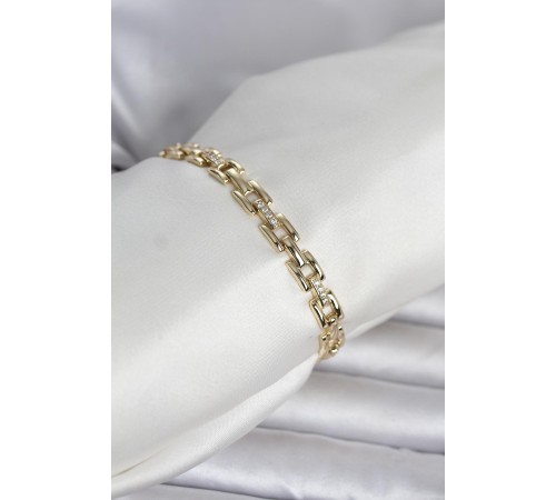 Xuping Zincir Model Gold Renk Kadın Bileklik