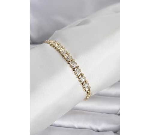 Xuping Model Zirkon Taşlı Gold Renk Kadın Bileklik