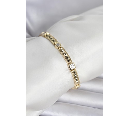 Xuping Punta Model Gold Renk Kadın Bileklik