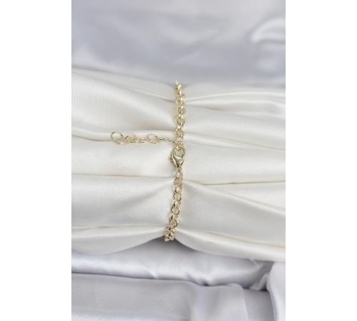 Pirinç Gold Renk Nazarlı Model Zirkon Taşlı Kadın Bileklik