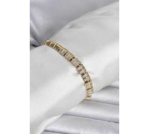 Xuping Zirkon Taşlı Gold Renk Kadın Bileklik