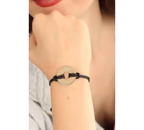 FREEDOM (Özgür) Siyah Deri İpli Unisex Mood Bileklik FREEDOM (Özgür) Siyah Deri İpli Unisex Mood Bileklik