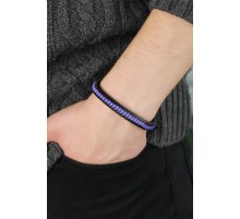 Mor Deri Erkek Bileklik