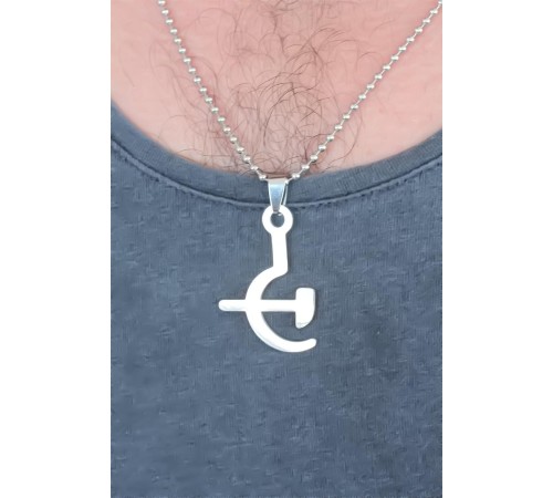 Silver Renk Metal Orak ve Balta Figürlü Erkek Kolye Silver Renk Metal Orak ve Balta Figürlü Erkek Kolye