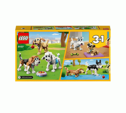31137 LEGO® Creator 3in1 Sevimli Köpekler 475 parça +7 yaş 31137 LEGO® Creator 3in1 Sevimli Köpekler 475 parça +7 yaş