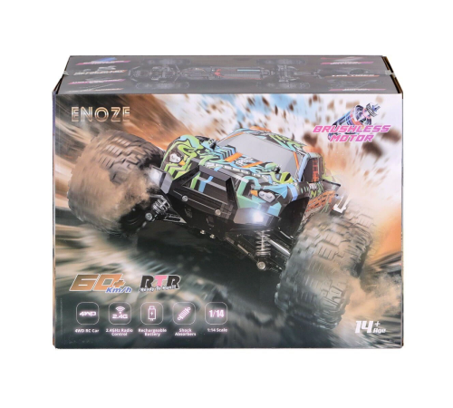 001E Kumandalı 4x4 Fırçası Motor 1:14 Gaser Arazi Aracı -Gepettoys