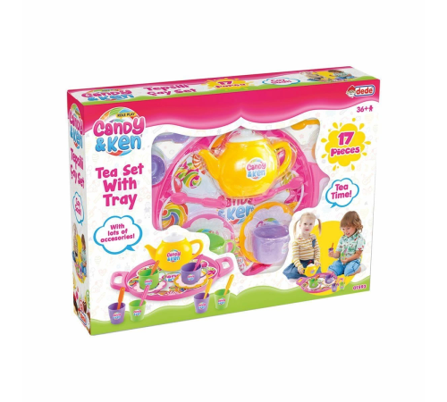 01593 Candy & Ken Tepsili Çay Set / +3 yaş 01593 Candy & Ken Tepsili Çay Set / +3 yaş
