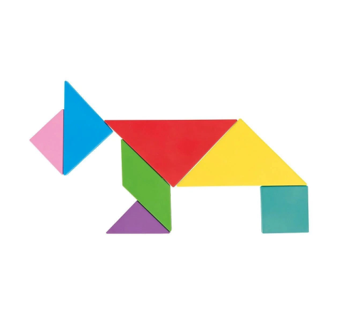 03 569 Ahşap Manyetik Tangram -Pilsan Oyuncak