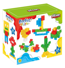03 604 Rocket Bloklar 64 Parça -Pilsan Oyuncak