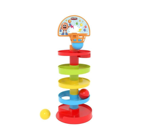 03 653 Basketli Çıngıraklı Top Oyunu -Pilsan Oyuncak