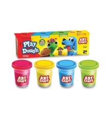 03280 Dede, Art Craft 4'lü Oyun Hamuru 224 gr / +2 yaş