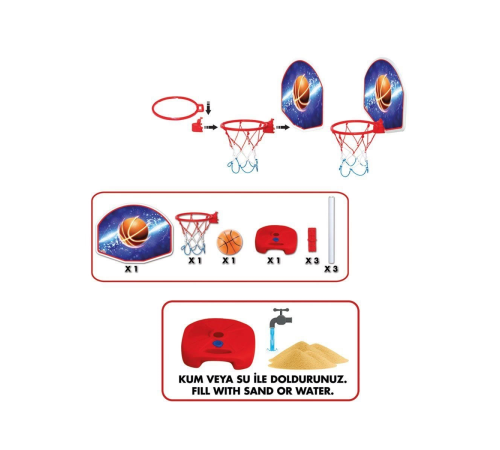 03407 Dede Ayaklı Basket Potası 03407 Dede Ayaklı Basket Potası