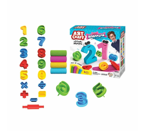 03552 Dede, 3D Rakamlar Hamur Set 200 gr / +3 yaş 03552 Dede, 3D Rakamlar Hamur Set 200 gr / +3 yaş