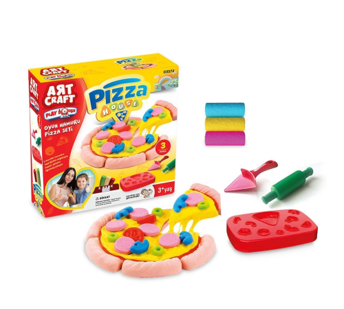 03572 Dede, Pizza Seti Oyun Hamuru 150 gr / +3 yaş 03572 Dede, Pizza Seti Oyun Hamuru 150 gr / +3 yaş