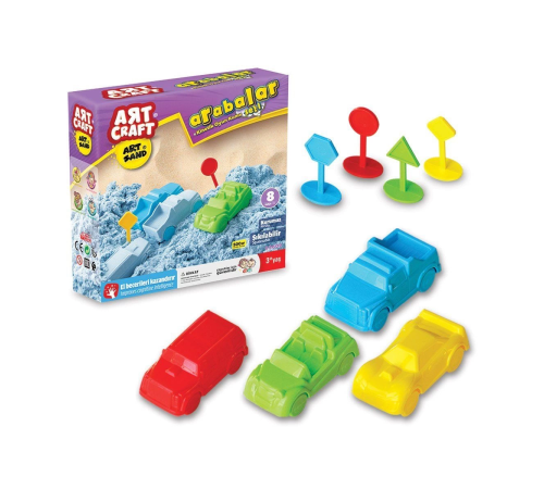 03609 Dede, Artsand Arabalar Kum Seti 500 gr / +3 yaş 03609 Dede, Artsand Arabalar Kum Seti 500 gr / +3 yaş