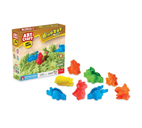 03613 Dede, Artsand Dinozor Kum Seti 500 gr / +3 yaş 03613 Dede, Artsand Dinozor Kum Seti 500 gr / +3 yaş