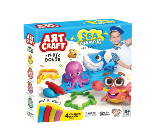 03684 Art Craft Deniz Hayvanları Hamur Set 200 gr 03684 Art Craft Deniz Hayvanları Hamur Set 200 gr