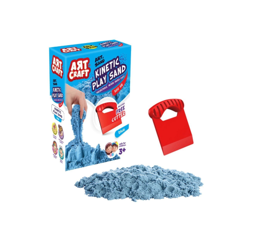 03686 Dede, Aksesuarlı Mavi Kinetik Oyun Kumu 500 gr 03686 Dede, Aksesuarlı Mavi Kinetik Oyun Kumu 500 gr