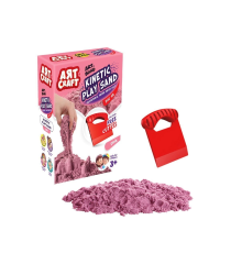 03688 Dede, Aksesuarlı Pembe Kinetik Oyun Kumu 500 gr