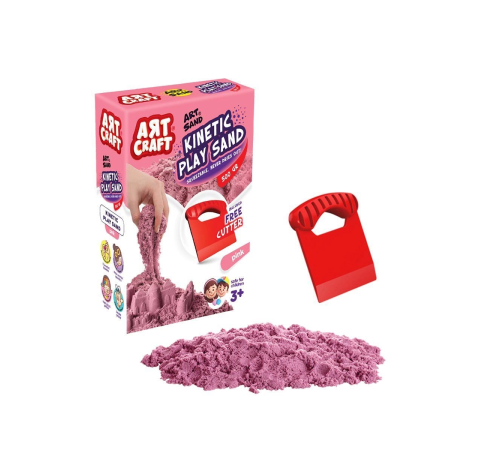 03688 Dede, Aksesuarlı Pembe Kinetik Oyun Kumu 500 gr 03688 Dede, Aksesuarlı Pembe Kinetik Oyun Kumu 500 gr
