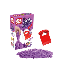03689 Dede, Aksesuarlı Mor Kinetik Oyun Kumu 500 gr