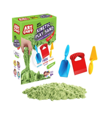 03692 Dede, Aksesuarlı Yeşil Kinetik Oyun Kumu 1000 gr