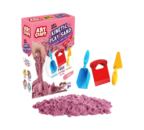 03693 Dede, Aksesuarlı Pembe Kinetik Oyun Kumu 1000 gr
