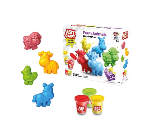 03993 Art Craft Çiftlik Hayvanları Hamur Set 168 Gr -Fentoys