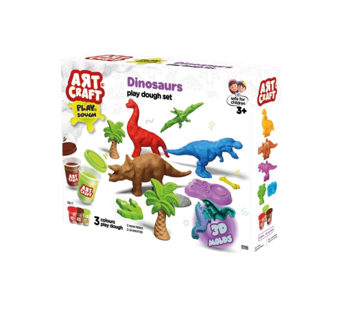 03996 Art Craft Dinozorlar Hamur Set 168 Gr -Fentoys 03996 Art Craft Dinozorlar Hamur Set 168 Gr -Fentoys