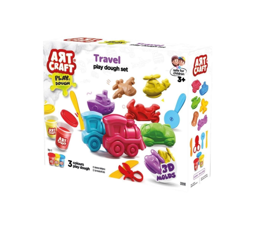 03998 Art Craft Seyahat Araçları Hamur Set 168 Gr -Fentoys