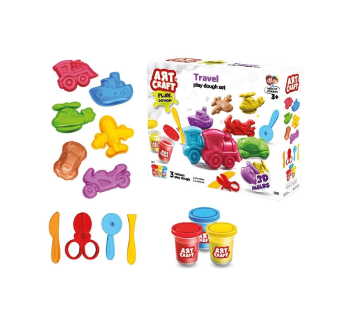 03998 Art Craft Seyahat Araçları Hamur Set 168 Gr -Fentoys