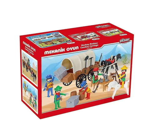 04 003 Mini Mekanik Seri 3 Kovboy Arabası -Pilsan Oyuncak 04 003 Mini Mekanik Seri 3 Kovboy Arabası -Pilsan Oyuncak