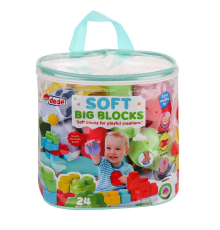 04008 Yumuşak Big Bloklar Çanta 24 Parça