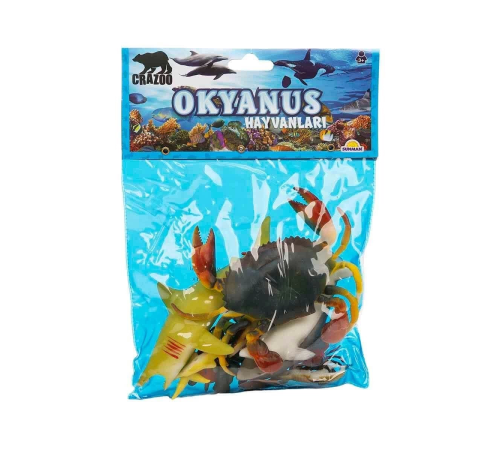 0709 Okyanus Hayvanları Poşetli Hayvan Oyun Seti Orta Boy 0709 Okyanus Hayvanları Poşetli Hayvan Oyun Seti Orta Boy