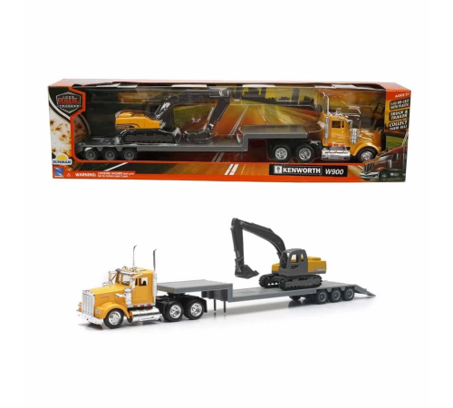 1:43 Long Haul Kenworth Taşıyıcı Tır ve Ekskavatör 1:43 Long Haul Kenworth Taşıyıcı Tır ve Ekskavatör