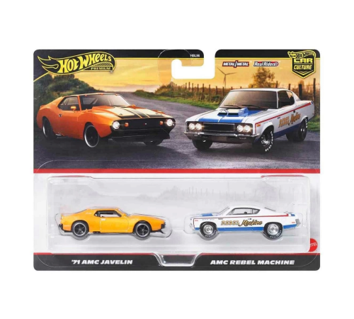1:64 Hot Wheels Premium Car Culture 2'li 71 Amc Javelin Ve Amc Rebel Machine 1:64 Hot Wheels Premium Car Culture 2'li 71 Amc Javelin Ve Amc Rebel Machine