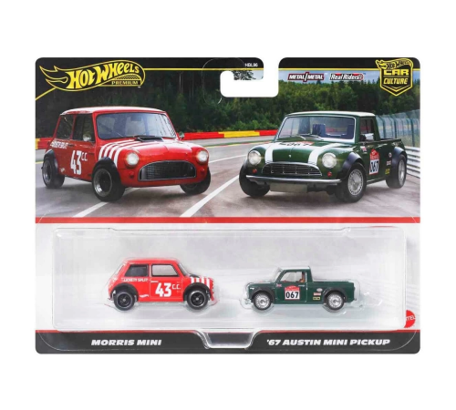 1:64 Hot Wheels Premium Car Culture 2'li Morris Mini Ve 67 Austin Mini Pickup 1:64 Hot Wheels Premium Car Culture 2'li Morris Mini Ve 67 Austin Mini Pickup