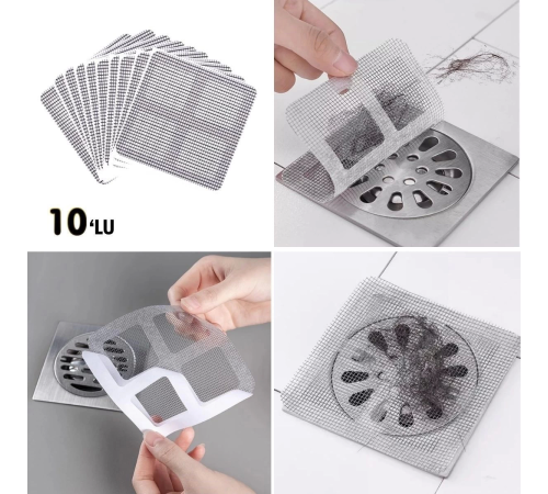 10'lu Banyo ve Mıutfak Lavabo Koku Önleyici ve Haşere Böcek Önleyici Gider Filtresi 10'lu Banyo ve Mıutfak Lavabo Koku Önleyici ve Haşere Böcek Önleyici Gider Filtresi